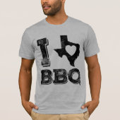 I Love Texas BBQ 2 T-shirt (Voorkant)