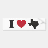 I Love Texas Bumpersticker (Voorkant)