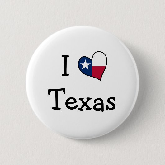 I Love Texas Button (Voorkant)