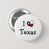 I Love Texas Button (Voorkant /achterkant)