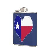 I Love Texas Flag Heart Heupfles (Links)