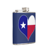 I Love Texas Flag Heart Heupfles (Rechts)