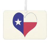 I Love Texas Flag Heart Luchtverfrisser (Achterkant)
