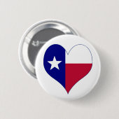 I Love Texas Flag Heart Ronde Button 5,7 Cm (Voorkant /achterkant)