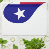 I Love Texas Flag Heart Theedoek (Gevouwen)