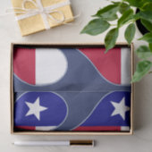I Love Texas Flag Heart Tissuepapier (Geschenk)
