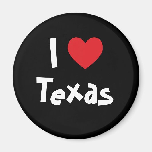 I Love Texas Magneet (Voorkant)