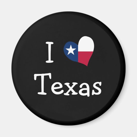 I Love Texas Magnet (Voorkant)