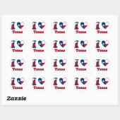 I love Texas Ronde Sticker (Vel)