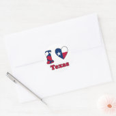 I love Texas Ronde Sticker (Envelop)