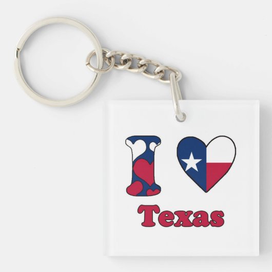 I love Texas Sleutelhanger (voorkant)