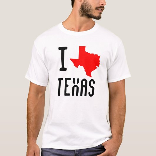 I Love Texas T-shirt (Voorkant)