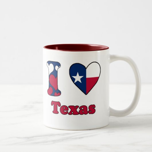 I love Texas Tweekleurige Koffiemok (Rechts)