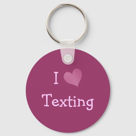 I Love Texting Sleutelhanger (Voorkant)