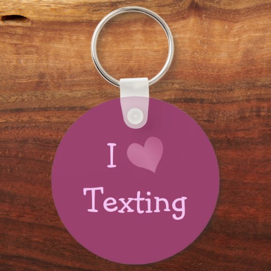 I Love Texting Sleutelhanger (Voorkant)