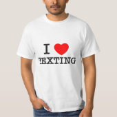 I Love Texting T-shirt (Voorkant)