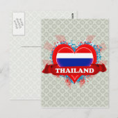 I Love Thailand Briefkaart (Voorkant / Achterkant)
