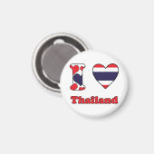I love Thailand Magneet (Voorkant / Achterkant)