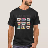 I Love The 80s Retro Cassette Tape 1980s Party Cos T-shirt (Voorkant)