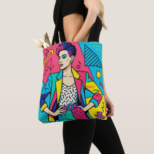 "I Love the 80's" Retro Schoudertas Tote Bag