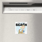 I Love the Beach Blond Boy Tshirts en geschenken Magneet (Insitu (Vaatwasser))