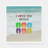 I Love the Beach Servet (Voorkant)