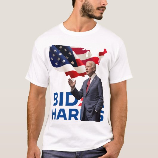 I love the Biden Harris koppel T-shirt (Voorkant)