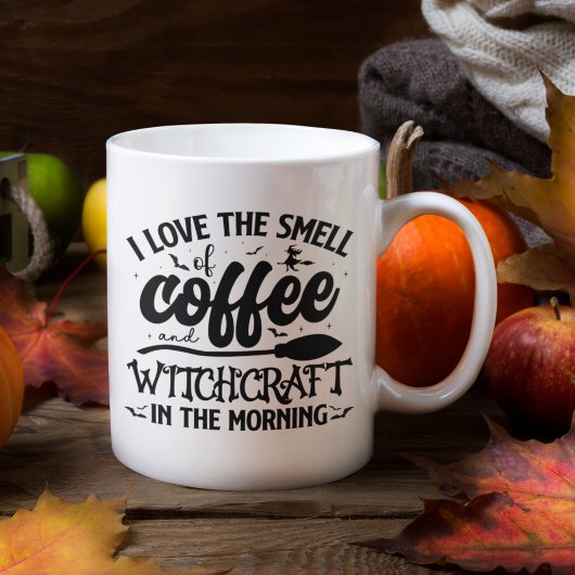 I Love the Smell Coffee Funny Witch Halloween Koffiemok