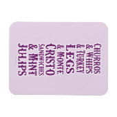 I Love Theme Park Food Magneet (Horizontaal)