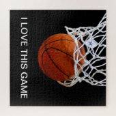 I Love This Game Basketball Art Sports Legpuzzel (Horizontaal)