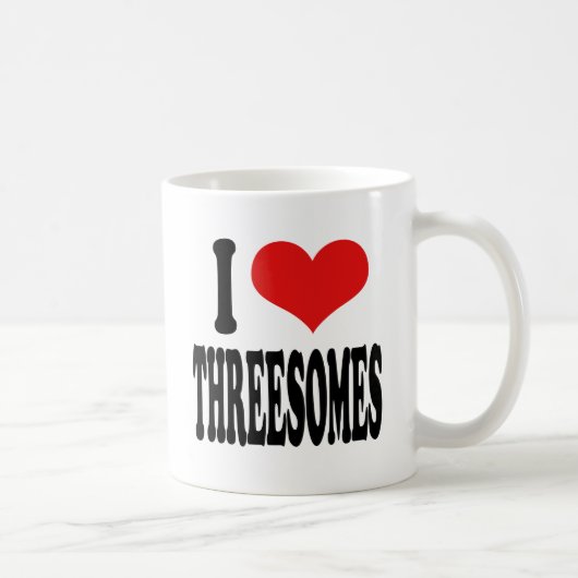 I Love Threesomes Koffiemok (Rechts)