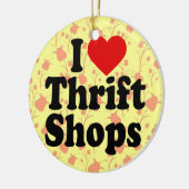 I Love Thrift Shops Keramisch Ornament (Links)