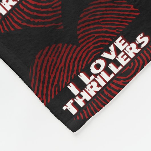 I Love Thrillers Fleece Deken (Hoek)