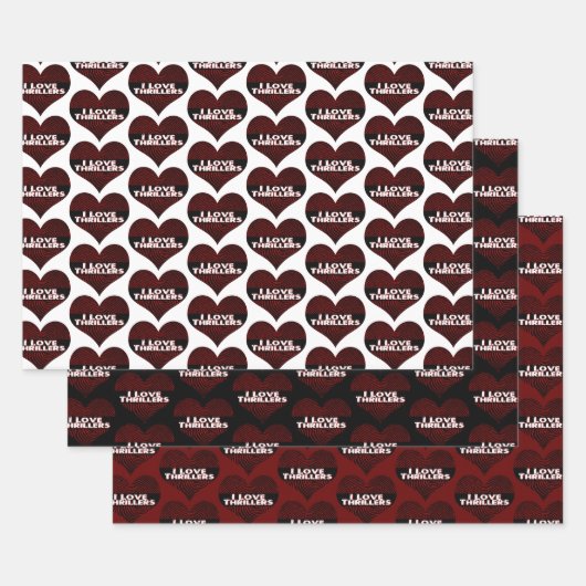I Love Thrillers Inpakpapier Vel (Set)