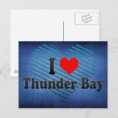 I Love Thunder Bay, Canada Briefkaart (Voorkant / Achterkant)