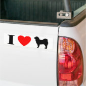 I Love Tibetan Mastiffs Bumpersticker (Op Truck)