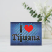 I Love Tijuana, Mexico Briefkaart (Staand voorkant)