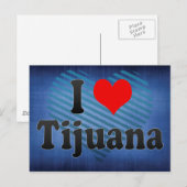 I Love Tijuana, Mexico Briefkaart (Voorkant / Achterkant)