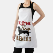 I Love Tiny Wieners Miniature Dachshund Doxie Schort (Insitu)