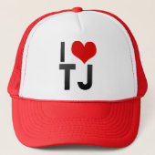 I Love TJ Trucker Pet (Voorkant)