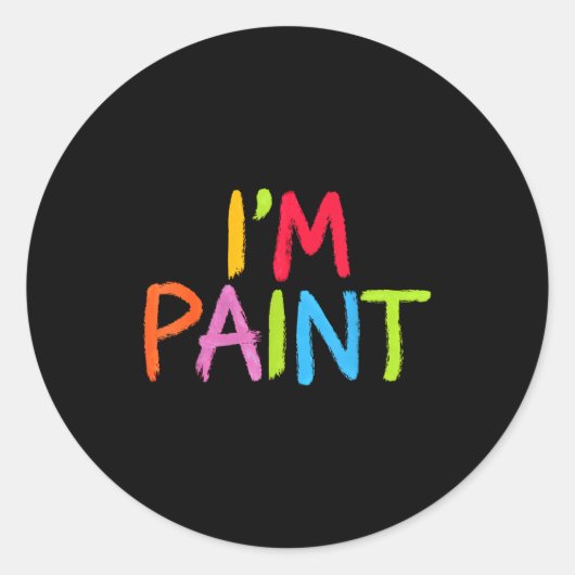 I Love To Finger Paint - I Heart To Finger Paint I Ronde Sticker (Voorkant)