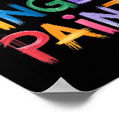 I Love To Finger Paint I'm Paint Couple Valentine Poster (Hoek)