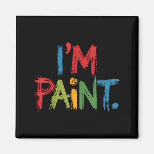 I Love To Finger Paint I'm Paint Funny Couple Vale Magneet (Voorkant)