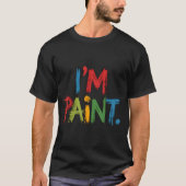 I Love To Finger Paint I'm Paint Funny Couple Vale T-shirt (Voorkant)