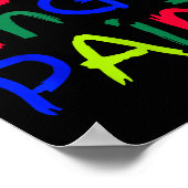 I Love To Finger Paint Matching I'm Paint Couple V Poster (Hoek)