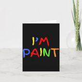 I Love To Finger Paint Tiny Red Heart I'm Paint Va Kaart (Voorkant)