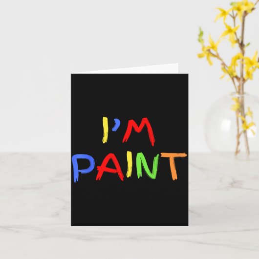 I Love To Finger Paint Tiny Red Heart I'm Paint Va Kaart (Gele Bloem)