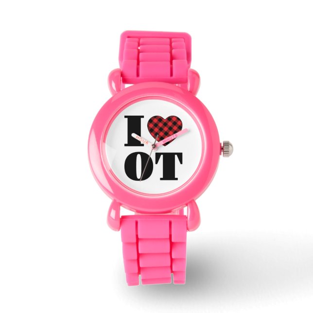 I Love to Occupational Therapy Horloge (Voorkant)