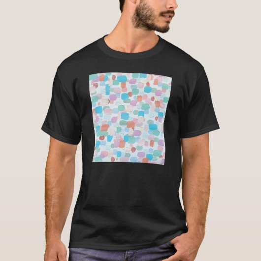 I Love To Paint Aesthetic Pastel Paint Brush Strok T-shirt (Voorkant)