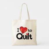 I Love to Quilt Tote Bag – Quilter’s Everyday Bag (Achterkant)